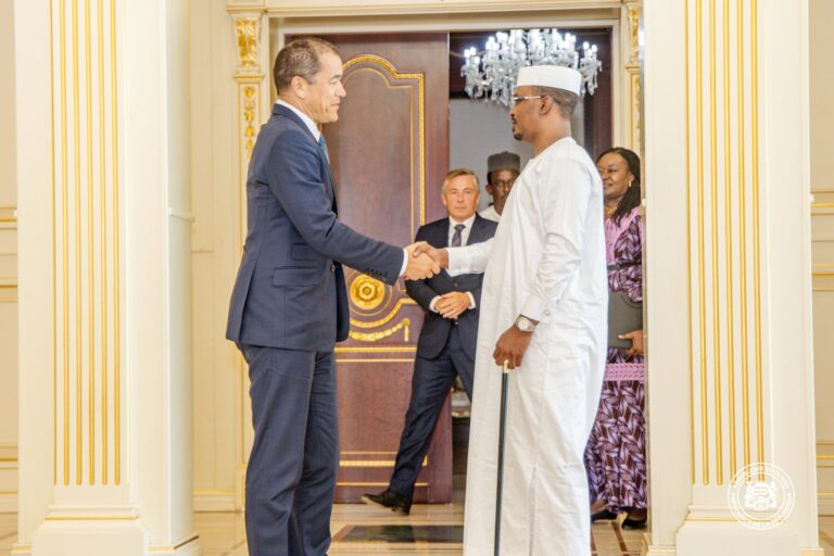 تشاد / المملكة المتحدة : رئيس الجمهورية يستقبل سفير المملكة المتحدة بمناسبة انتهاء مهامه الدبلوماسية في البلاد